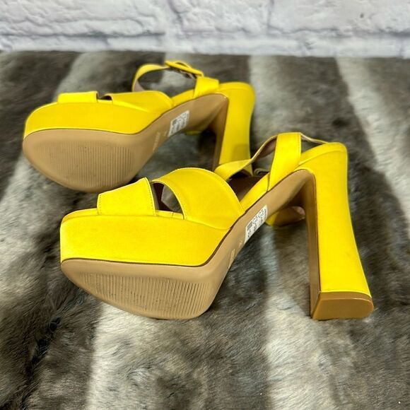 Super cute yellow platforms, brand new. - Picture 9 of 11